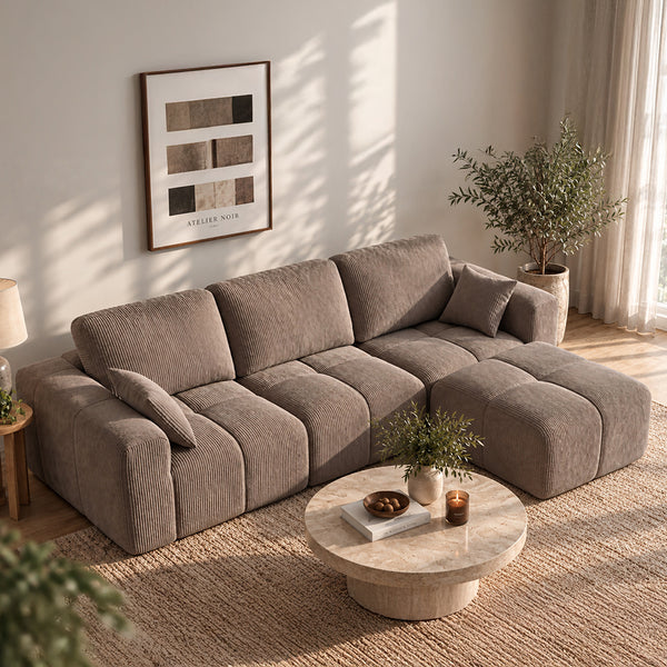 Claiks Elara Grid-Tufted Modular Sofa