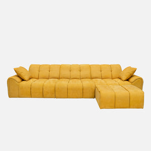 Claikis Elara 4‑Seat Cut-Pile Sectional Sofa