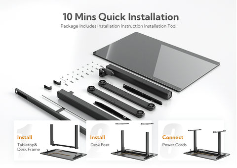 Glass Standing Desk