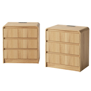 Claiks Arlo 3-Drawer Nightstands