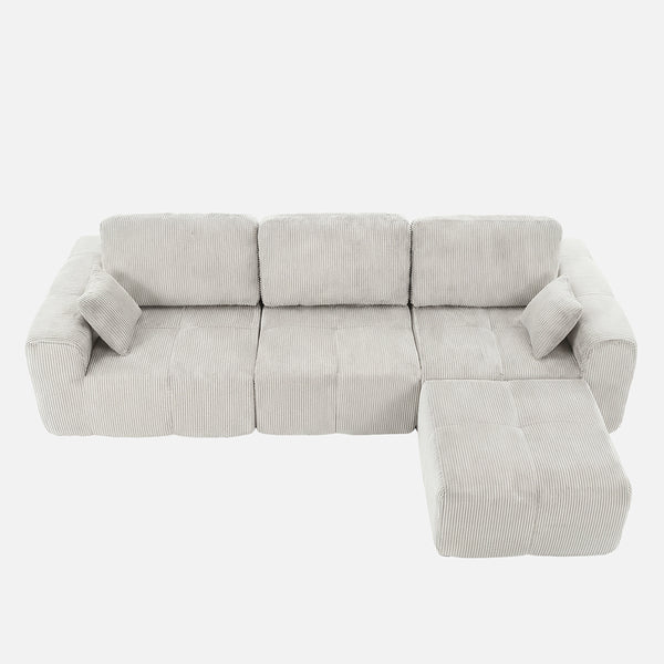 Claiks Elara Grid-Tufted Modular Sofa
