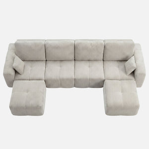 Claiks Elara Grid-Tufted Modular Sofa