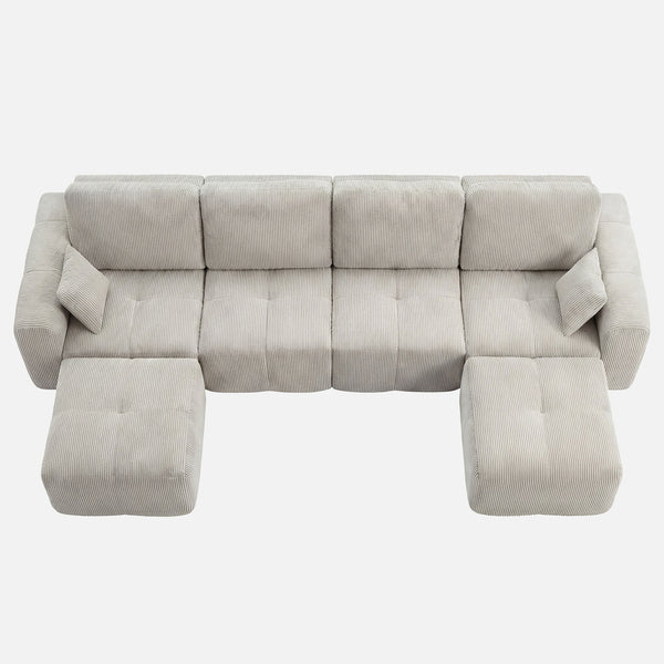 Claiks Elara Grid-Tufted Modular Sofa