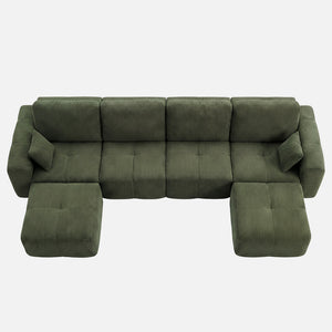 Claiks Elara Grid-Tufted Modular Sofa