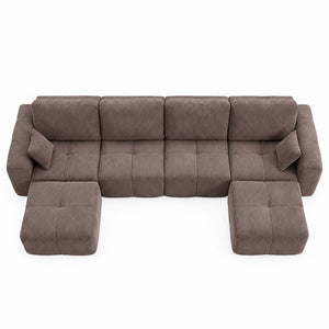 Claiks Elara Grid-Tufted Modular Sofa