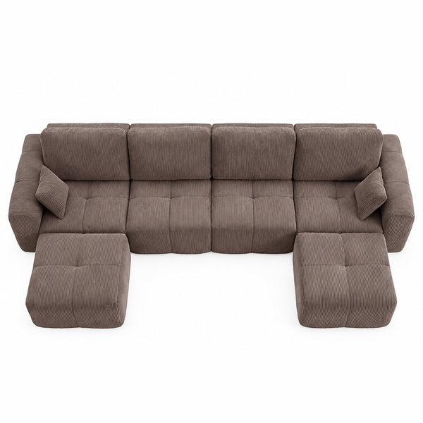 Claiks Elara Grid-Tufted Modular Sofa