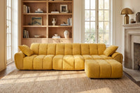 Elara 4‑Seat Cut - Pile Sectional Sofa - Innovar