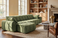 Elara 4‑Seat Cut - Pile Sectional Sofa - Innovar