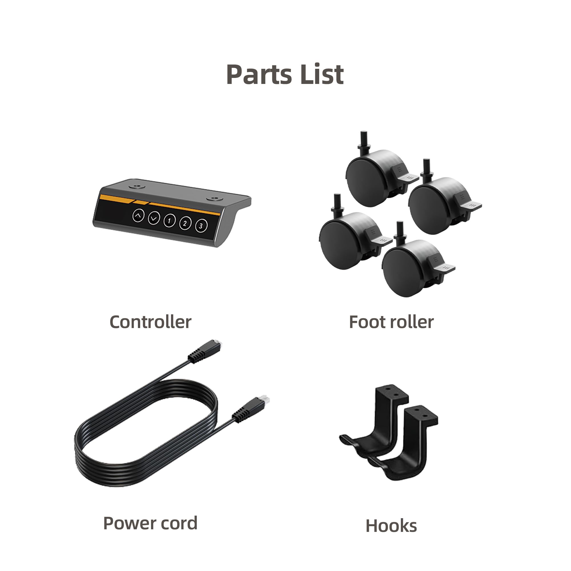 Claiks Standing Desk Frame, Electric Stand Up Desk Legs Frame Workstation Up to 63",C-Shaped Adjustable Standing Computer Desk for Home and Office, (Black Frame only)