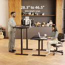 Innovar Electric Standing Desk, Adjustable Height Stand up Desks, 48 x 24 Inches Sit Stand up Desk for Home Office Computing, 3-Preset Memory Height Ergonomic Rising Desks, Black